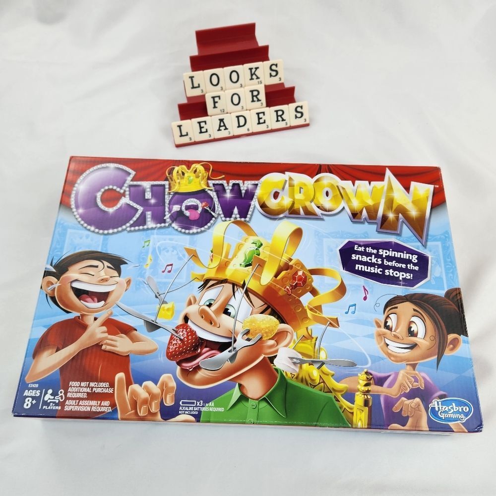 🔸️Hasbro Chow Crown Electronic Spinning Snack Kids & Family Party Game